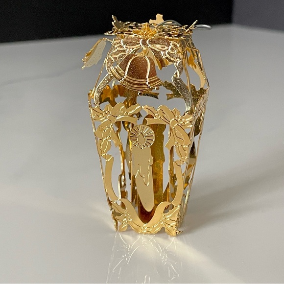 Gold Lantern Ornament by Reed & Barton - Picture 1 of 6